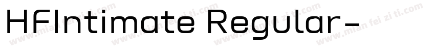 HFIntimate Regular字体转换